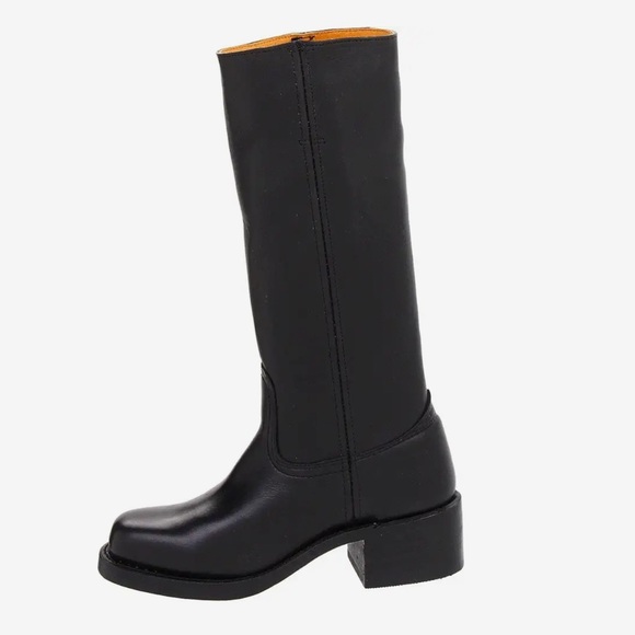 Frye 14L Campus Black Square Toe Pull On Riding Boots Women’s 8 Shoes Made in US - Picture 2 of 10